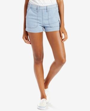 Levi's Orange Tab High-rise Utility Shorts, Levi's Select For Macy's