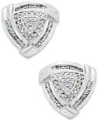 Trillium Diamond Earrings (1/4 Ct. T.w.) In Sterling Silver