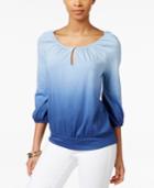 American Living Ombre Peasant Blouse, Only At Macy's