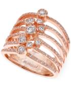 Effy Diamond Bezel Ring In 14k Rose Gold (3/4 Ct. T.w.)
