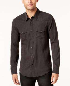 Guess Men's Sandwashed Western Shirt