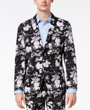 I.n.c. Men's Slim-fit Floral-print Blazer, Created For Macy's