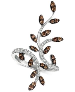 Le Vian Chocolatier Diamond Leaf Ring (1 Ct. T.w.) In 14k White Gold