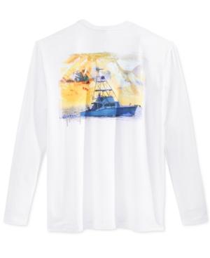 Guy Harvey Men's Graphic-print Long-sleeve Performance Sun Protection T-shirt
