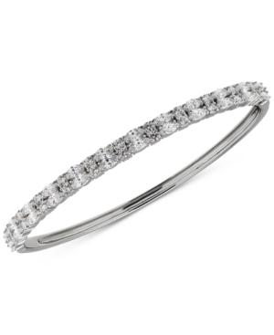 Arabella Swarovski Bangle Bracelet In Sterling Silver