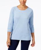 Karen Scott Active Sweatshirt, Created For Macy's