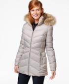 Inc International Concepts Faux-fur-hood Quilted Down Coat