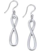 Charter Club Silver-tone Infinity Loop Drop Earrings, Only At Macy's