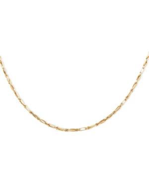 18 Baguette Chain Necklace In 14k Gold