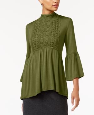 Jpr Lace-trim Peasant Top