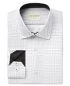 Con. Struct Men's Slim-fit White/black Neat-print Dress Shirt