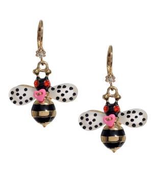 Betsey Johnson Bumble Bee Drop Earrings