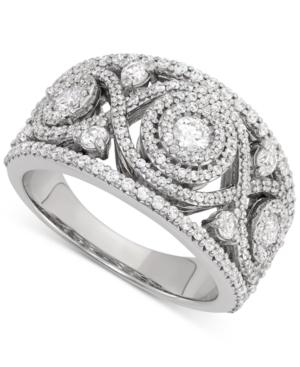 Wrapped In Love Diamond Cluster Ring (1-1/2 Ct. T.w.) In 14k White Gold