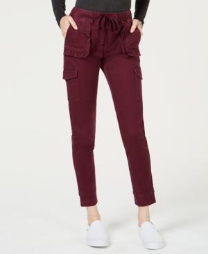 American Rag Juniors' Ruffled Cargo-pant Joggers, Created For Macy's