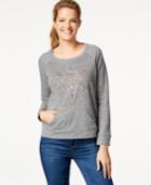 Style & Co. Sport Petite Embellished Pullover Sweatshirt, Only At Macy's