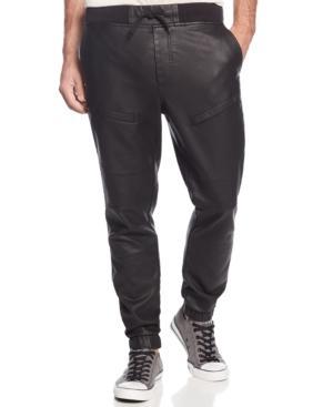 Ring Of Fire Faux Leather Moto Jogger Pants