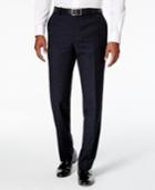 Bar Iii Men's Navy Flat Front Slim Fit Dress Pants, Only At Macy's