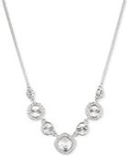 Givenchy Rhodium-plated Crystal Frontal Necklace
