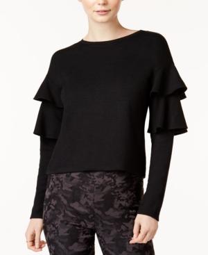 Bar Iii Crew-neck Tiered-sleeve Top, Created For Macy's