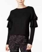 Bar Iii Crew-neck Tiered-sleeve Top, Created For Macy's
