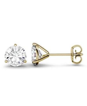 Moissanite Martini Stud Earrings (2 Ct. T.w. Diamond Equivalent) In 14k White Or Yellow Gold