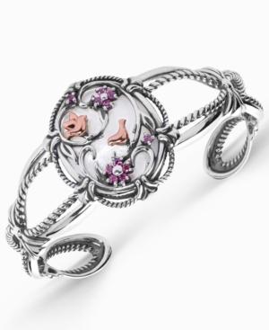 Carolyn Pollack Multi-gemstone Bird Cuff Bracelet