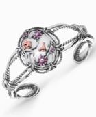 Carolyn Pollack Multi-gemstone Bird Cuff Bracelet