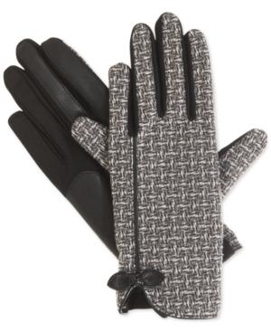Isotoner Signature Stretch Basket Weave Tech Touch Gloves