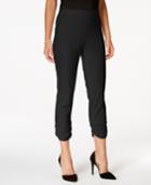 Style & Co. Ruched Hem Cropped Skinny Capri Pants, Only At Macy's