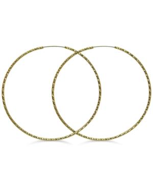Guess Textured 3 Extra-large Hoop Earrings