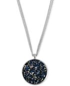Kenneth Cole New York Silver-tone Faceted Bead Round Pendant Necklace