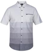 Hurley Men's Wreckless Ombre Stripe Cotton Shirt