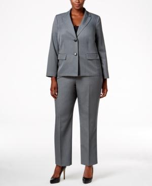 Le Suit Plus Size Two-button Pantsuit