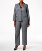 Le Suit Plus Size Two-button Pantsuit
