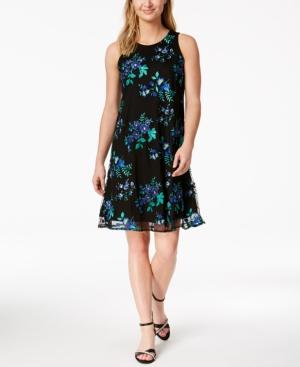Charter Club Embroidered Swing Dress, Created For Macy's