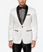 Tallia Orange Men's Slim-fit White Sparkle Dinner Jacket