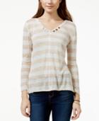 American Rag Striped Envelope-back Pullover, Only At Macy's