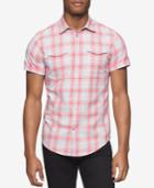 Calvin Klein Jeans Men's Twill Plaid Short-sleeve Shirt