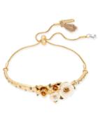 Lonna & Lilly Gold-tone Flower Slider Bracelet