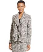 Grace Elements Draped Tweed Jacket