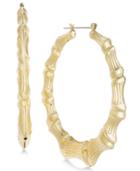 Thalia Sodi Gold-tone Bamboo Hoop Earrings, Created For Macy's