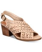 Baretraps Ilene Perforated Block-heel Sandals Women's Shoes