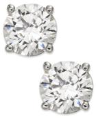 Diamond Stud Earings (1-1/4 Ct. T.w.) In 14k White Gold