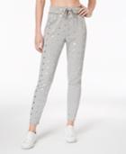 Material Girl Juniors' Metallic Star-print Jogger Pants, Created For Macy's