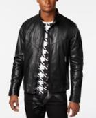 Versace Men's Perforated Leather Jacket