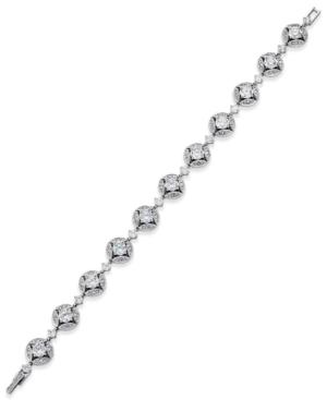 Eliot Danori Silver-tone Cubic Zirconia Link Bracelet