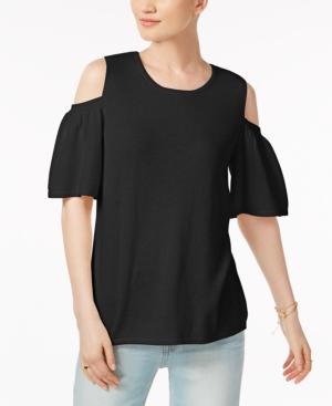 Charter Club Cashmere Cold-shoulder Sweater, Created For Macy's