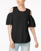 Charter Club Cashmere Cold-shoulder Sweater, Created For Macy's