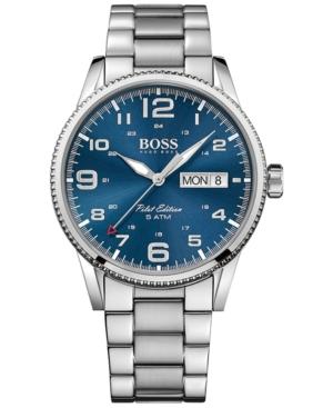 Hugo Boss Men's Pilot Stainless Steel Bracelet Watch 44mm 1513329