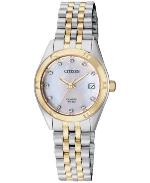 Citizen Women's Quartz Two-tone Stainless Steel Bracelet Watch 26mm Eu6054-58d